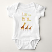 Hakuna Matata Schattige Giraffen Romper (Voorkant)