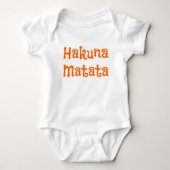 Hakuna Matata Schattige Safari-Geïnspireerde Romper (Voorkant)
