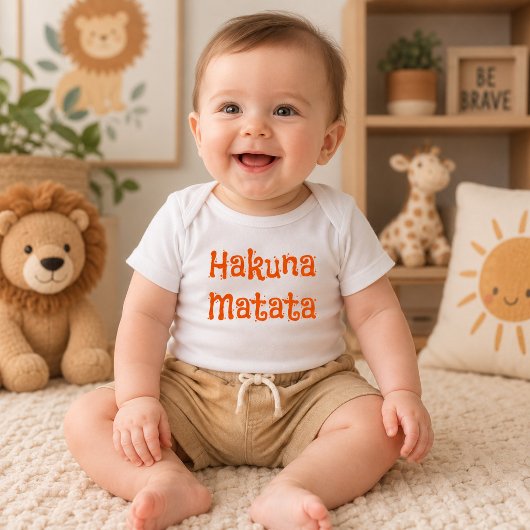 Hakuna Matata Schattige Safari-Geïnspireerde Romper