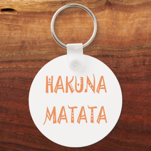 Hakuna Matata Sleutelhanger (Voorkant)