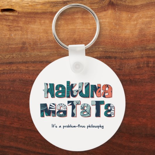 Hakuna Matata Sleutelhanger (Voorkant)