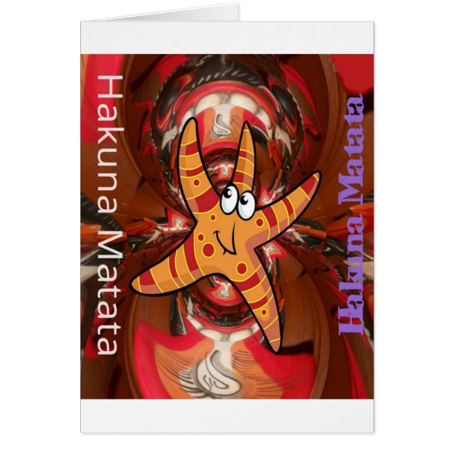 Hakuna Matata Starfish Design (Voorkant)