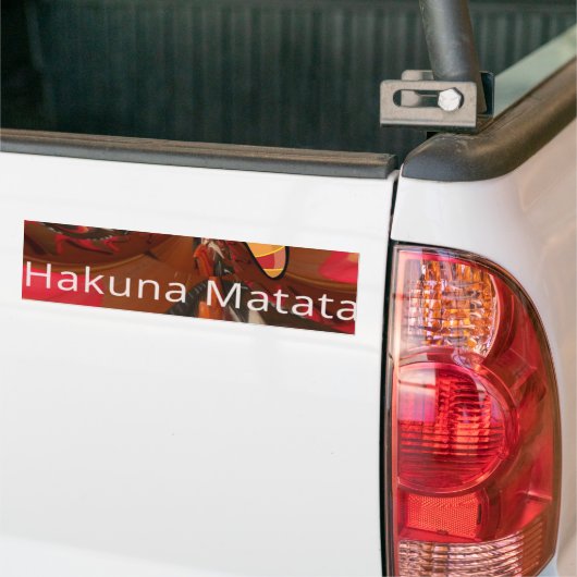 Hakuna Matata Starfish Design Bumpersticker (Op Truck)
