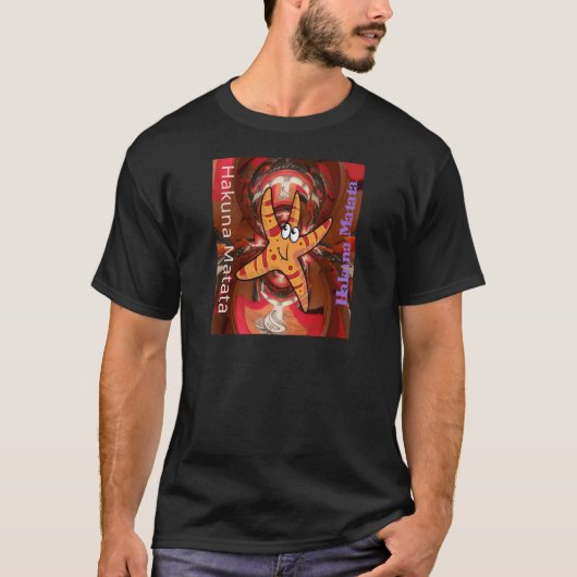 Hakuna Matata Starfish Design T-shirt (Voorkant)