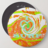 Hakuna Matata Summer Baby Kinder ik hou van surfen Ronde Button 6,0 Cm (Voorkant /achterkant)