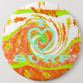 Hakuna Matata Summer Baby Kinder ik hou van surfen Ronde Button 6,0 Cm (Voorkant)