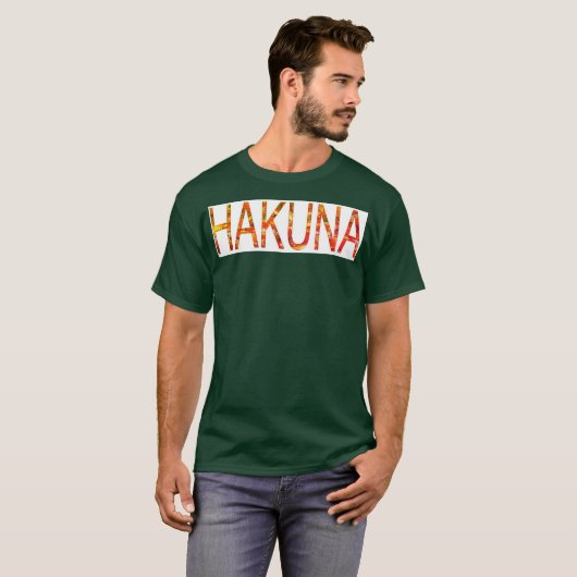 Hakuna Matata T-shirt (Voorkant volledig)