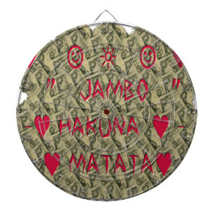 Hakuna Matata Talk Money Art Print Design Dartbord