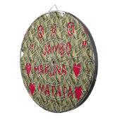 Hakuna Matata Talk Money Art Print Design Dartbord (Voorkant Rechts)
