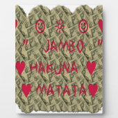 Hakuna Matata Talk Money Art Print Design Fotoplaat (Voorkant)