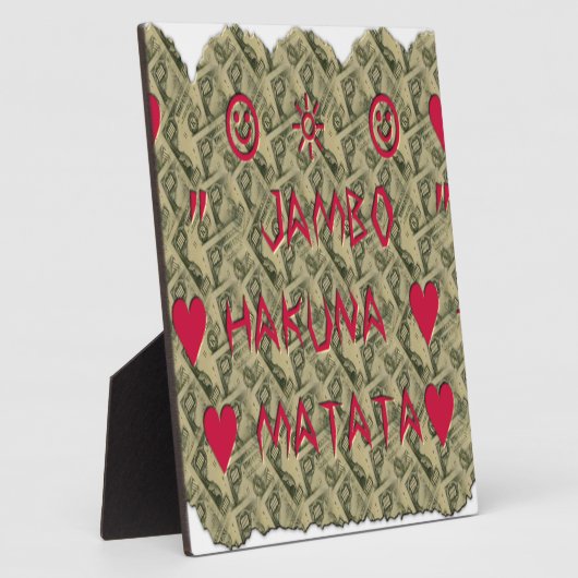 Hakuna Matata Talk Money Art Print Design Fotoplaat (Zijkant)