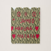 Hakuna Matata Talk Money Art Print Design Legpuzzel (Verticaal)