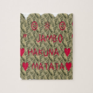 Hakuna Matata Talk Money Art Print Design Legpuzzel
