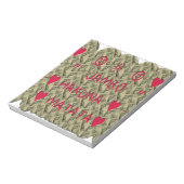 Hakuna Matata Talk Money Art Print Design Notitieblok (Linkerzijde)