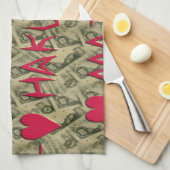 Hakuna Matata Talk Money Art Print Design Theedoek (Quarter Fold)