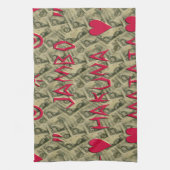 Hakuna Matata Talk Money Art Print Design Theedoek (Verticaal)