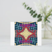 Hakuna Matata Tekst Hoop Abstracte kunst Print Des Briefkaart (Staand voorkant)