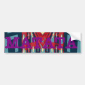 Hakuna Matata Tekst Hoop Abstracte kunst Print Des Bumpersticker (Voorkant)