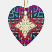 Hakuna Matata Tekst Hoop Abstracte kunst Print Des Keramisch Ornament (Links)