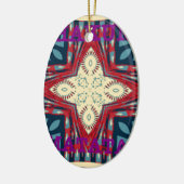 Hakuna Matata Tekst Hoop Abstracte kunst Print Des Keramisch Ornament (Links)