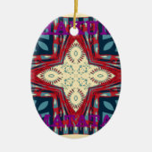 Hakuna Matata Tekst Hoop Abstracte kunst Print Des Keramisch Ornament (Voorkant)