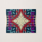 Hakuna Matata Tekst Hoop Abstracte kunst Print Des Legpuzzel (Horizontaal)