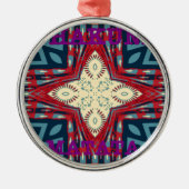 Hakuna Matata Tekst Hoop Abstracte kunst Print Des Metalen Ornament (Voorkant)