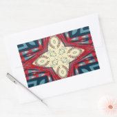 Hakuna Matata Tekst Hoop Abstracte kunst Print Des Rechthoekige Sticker (Envelop)