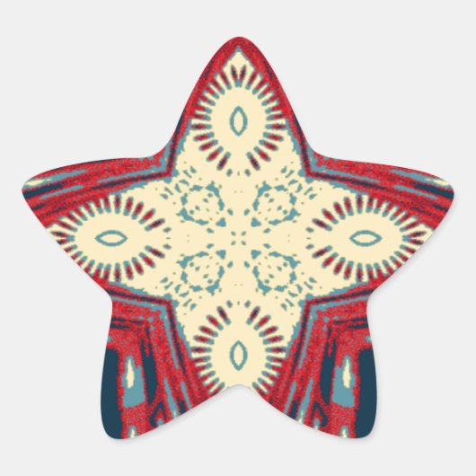 Hakuna Matata Tekst Hoop Abstracte kunst Print Des Ster Sticker (Voorkant)