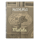 Hakuna Matata terug naar de kleuren van de Giraffe Notitieboek (Voorkant)