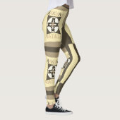Hakuna Matata Tribale Kruis Patchwork Actieve Kled Leggings (Rechts)
