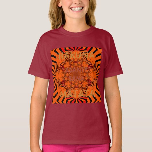 Hakuna Matata, uniek uitzonderlijk bedankt T-shirt (Voorkant)