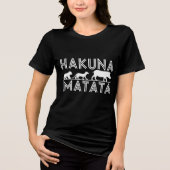 Hakuna Matata Unisex Tri-Blend Shirt (Voorkant)