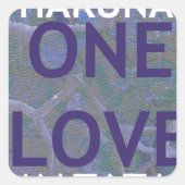 HAKUNA MATATA VIERKANTE STICKER (Voorkant)