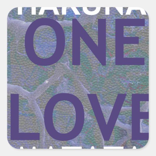 HAKUNA MATATA VIERKANTE STICKER (Voorkant)