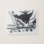 Hakuna Matata Vis Kunstprint Legpuzzel (Horizontaal)