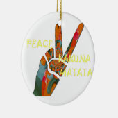 Hakuna Matata Vrede Keramisch Ornament (Rechts)