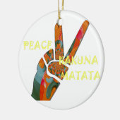 Hakuna Matata Vrede Keramisch Ornament (Links)