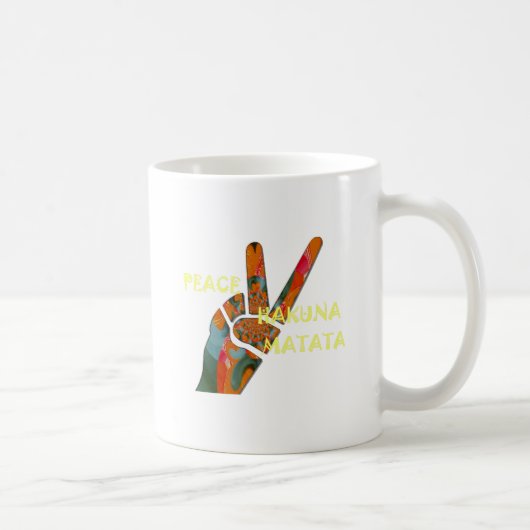 Hakuna Matata Vrede Koffiemok (Rechts)