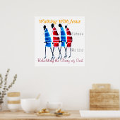 Hakuna Matata Wandelen Met Jezus Poster (Keuken)