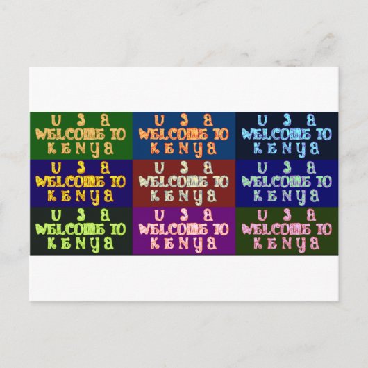 Hakuna Matata Welkom in Kenya.png Briefkaart (Voorkant)