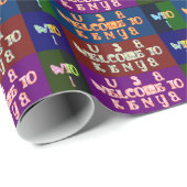 Hakuna Matata Welkom in Kenya.png Cadeaupapier (Rol Hoek)