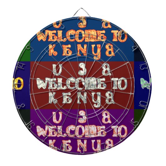 Hakuna Matata Welkom in Kenya.png Dartbord (Voorkant)