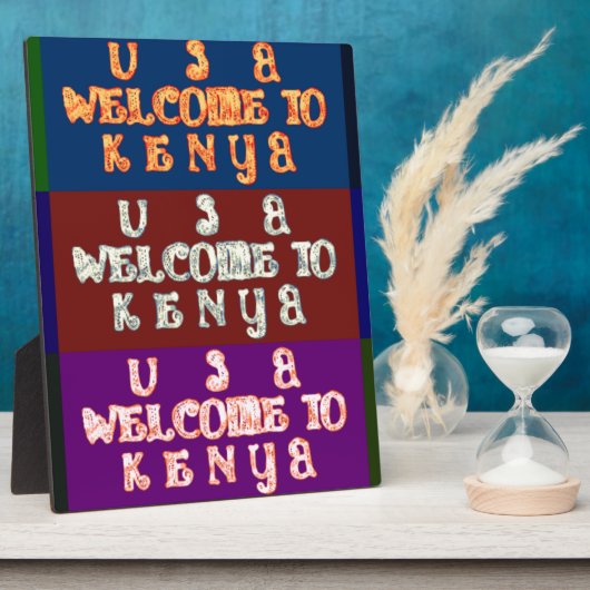 Hakuna Matata Welkom in Kenya.png Fotoplaat (Zijkant)
