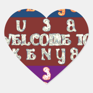 Hakuna Matata Welkom in Kenya.png Hart Sticker