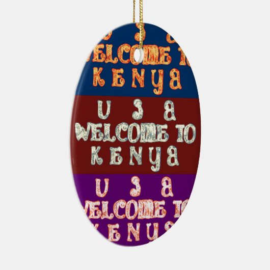 Hakuna Matata Welkom in Kenya.png Keramisch Ornament (Rechts)