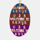 Hakuna Matata Welkom in Kenya.png Keramisch Ornament (Links)