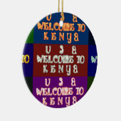 Hakuna Matata Welkom in Kenya.png Keramisch Ornament (Rechts)