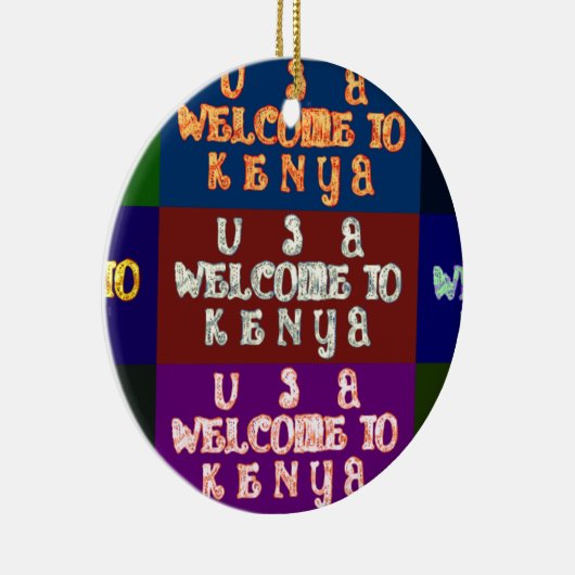 Hakuna Matata Welkom in Kenya.png Keramisch Ornament (Rechts)