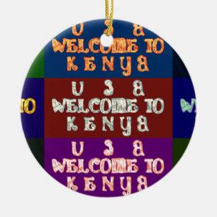 Hakuna Matata Welkom in Kenya.png Keramisch Ornament